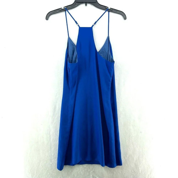J.Crew Tank Top Women's 0 Royal Blue V Neck Racerback Adjustable Spaghetti Strap - Picture 2 of 10
